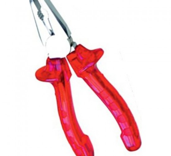 ÇELİK ŞEFFAF PENSE KIRMIZI 180 MM*12X