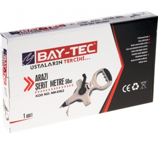 BAY-TEC ARAZİ ŞERİT METRE 50 MT