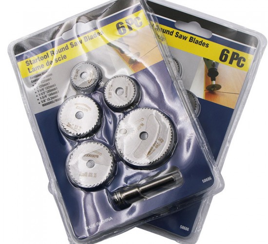 HSS ROUND SAW BLADES-58686 ( 6PCS ) MİNİ YUVARLAK TESTERE BIÇAKLARI 22---44MM
