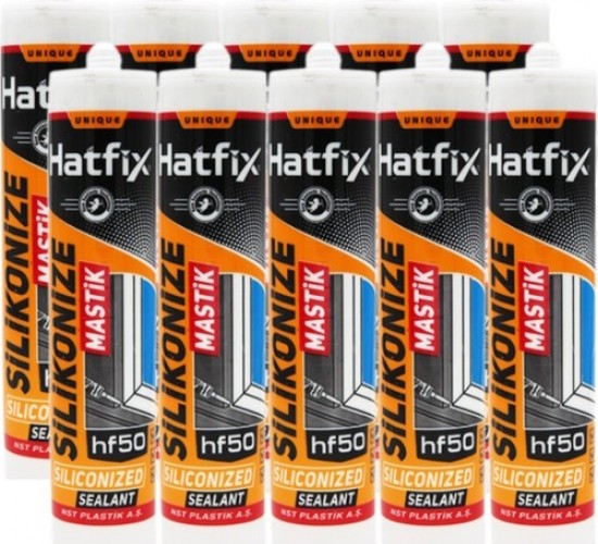 HATFİX  ANTRASİT SİLİKONİZE MASTİK 500 GRAM