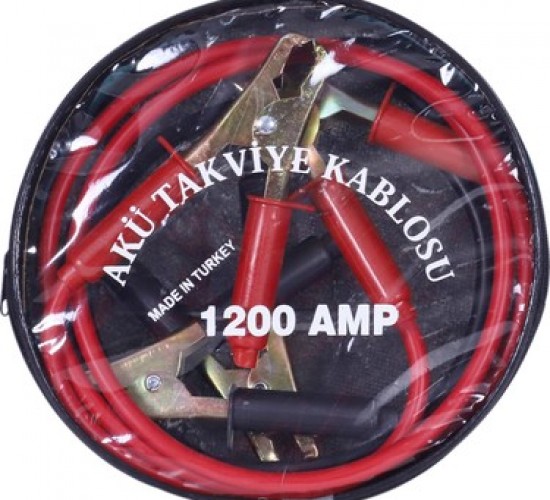 AKÜ TAKVİYE KABLOSU 2 METRE 1200 AMPER