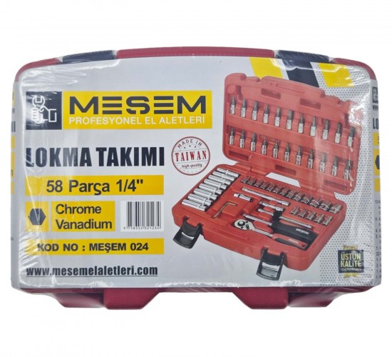 MEŞEM 58 PCS 1/4 LOKMA TAKIMI 024