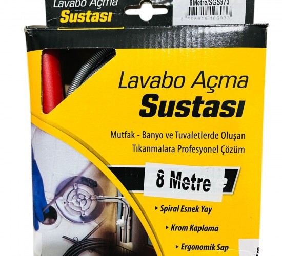 SGS LAVABO AÇMA SUSTASI (8MT) SGS973
