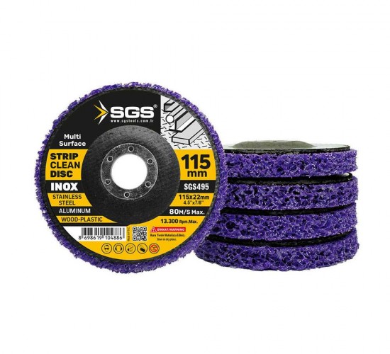 SGS PARLATMA DİSKİ ÇOK AMAÇLI / MOR (115 MM) SGS495*10X
