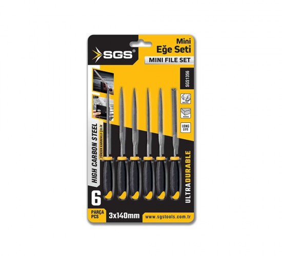 SGS 6 PARÇA MİNİ EĞE SETİ 3*140 MM SGS1356