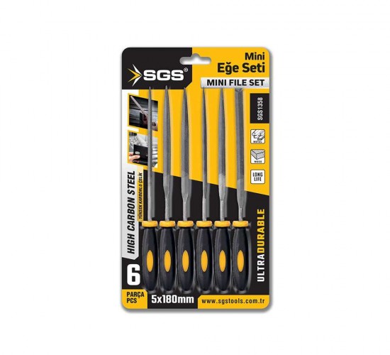 SGS 6 PARÇA MİNİ EĞE SETİ 5*180 MM SGS1358