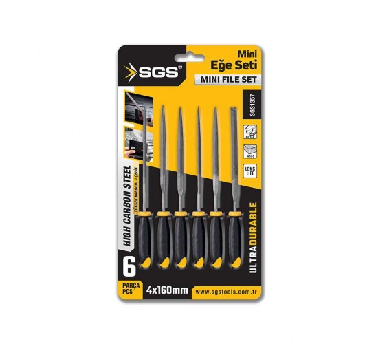 SGS 6 PARÇA MİNİ EĞE SETİ 4*160 MM SGS1357