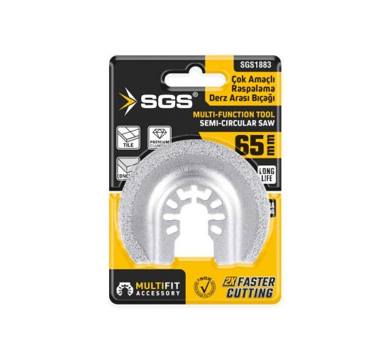 SGS MULTI-TOOLS KESİCİ VE RASPALAMA DERZ ARASI TEMİZLEME ELMAS 65MM SGS1883