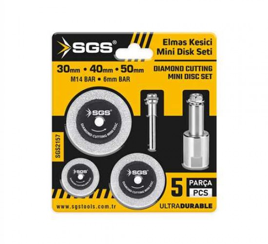 SGS ELMAS KESİCİ MİNİ DİSK SETİ 5 PARÇA SGS2157