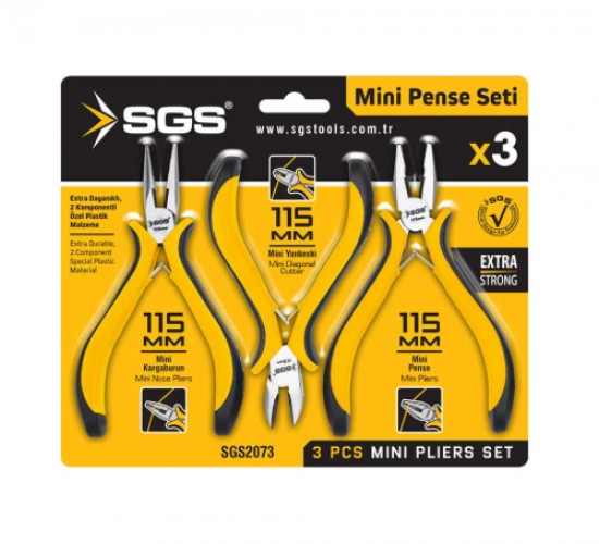 SGS 3 PARÇA MİNİ PENSE SETİ SGS2073