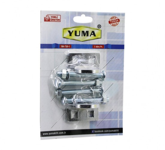 YUMA YM-730-1 KAPI EMNİYET REZESİ ( ASMA KİLİT TAKILABİLİR MENTEŞE )*30