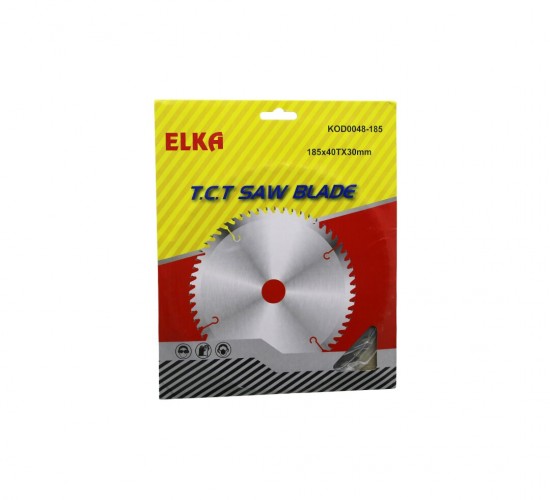 ELKA T.C.T SAW BLADE KOD-0048-185 ( 185X40TX30MM ) ( AĞAÇ ) SUNTA KESİCİ DİSK*150