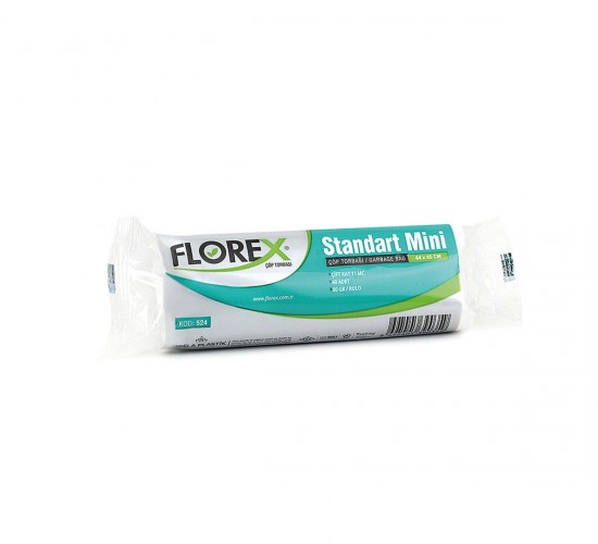 FLOREX-524 ( STANDART MİNİ ) ( 40PCS ) 44X45CM.ÇÖP TORBASI*50=K