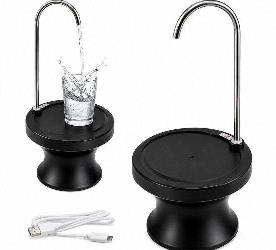 NEROX NRX-4337 ( USB ŞARJLI & OTOMATİK ) DAMACANA SU POMPASI  & STAND ( 360° BAŞLIK )*12