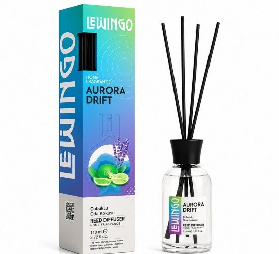 LEWİNGO ( 110ML ) ( AURORA DRIFT ) BAMBU ORTAM KOKUSU ( CAM ŞİŞE )*24=K