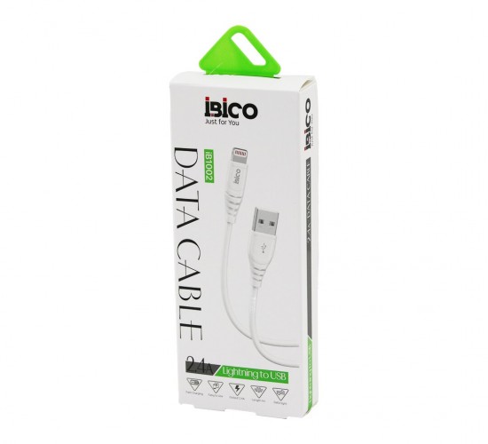 İBİCO İB-1002 ( USB TO=( İPHONE ) ( KABLO ) ( 2.4A ) ( HIZLI ) TELEFON ŞARJ & DATA KABLOSU=1MT ( 2400mA )*10X1