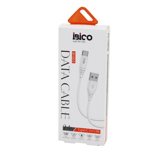 İBİCO İB-1003 ( USB TO=( TYPE-C ) ( KABLO ) ( HIZLI ) TELEFON ŞARJ & DATA KABLOSU=1MT ( 2.4A )*10X1