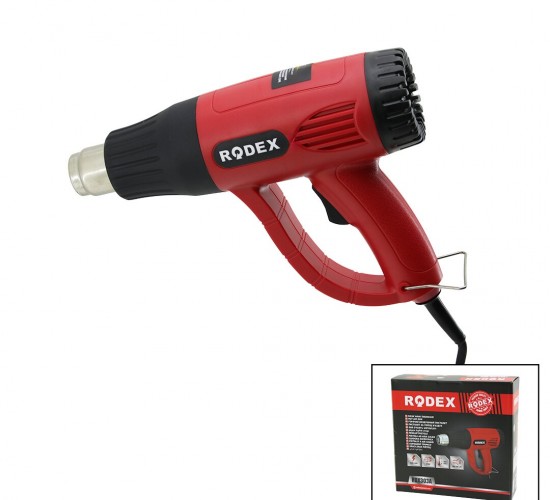 RODEX RDX-303A SICAK HAVA MAKİNESİ & TABANCASI (4PCS BAŞLIK APARAT) (KABLOLU) (300-600°C) (280/480LPM) (2000W)*10