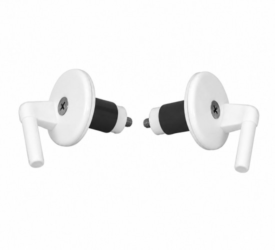 ÖZBEST KV752 ( 2PCS ) ( ÜSTTEN SIKMALI ) ( PLASTİK ) KLOZET KAPAK MENTEŞESİ VİDASI *10X50