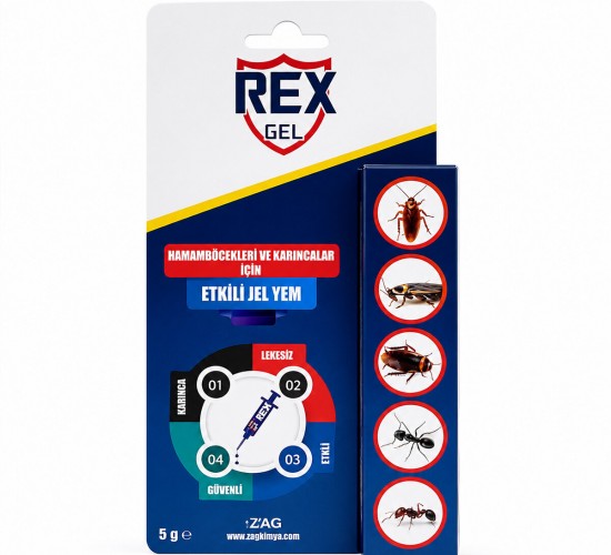 REX GEL ( JEL ) ŞIRINGA MODELİ ( HAMAMBÖCEĞİ & KARINCA ) 5GR.*24X1