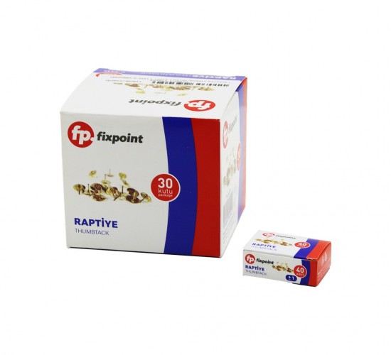 FİXPOİNT P-2411 ( 25PCS ) METAL RENKLİ RAPTİYE ( KUTULU )*30X40