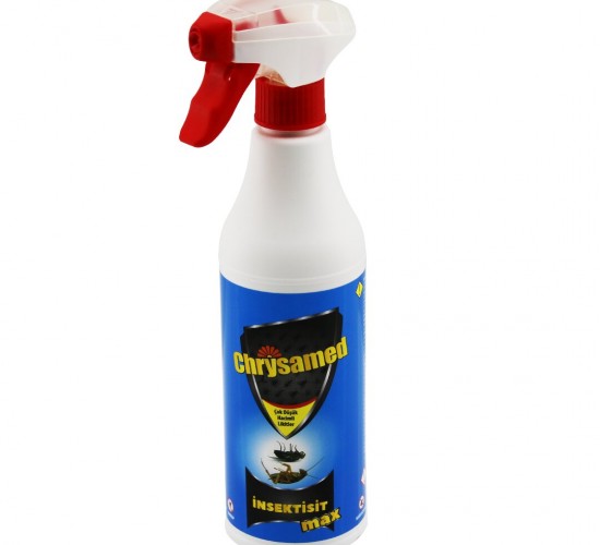 CHRYSAMED ( İNSEKTİSİT MAX ) SIVI BÖCEK İLAÇ SPREY 500ML ( HAMAMBÖCEK & KENE & AKREP & KARINCA & TAHTA KURUSU )*24