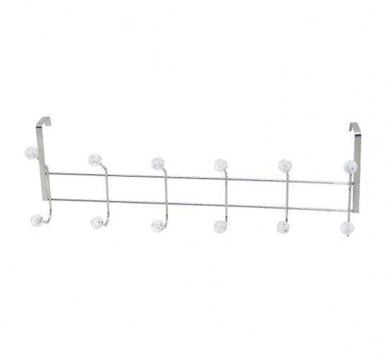 İBİCO K13-093 F.A-40 ( KROM & BONCUKLU ) ( ŞEFFAF MİKA KRİSTAL BONCUKLU ) ( METAL ) AMERİKAN KAPI ARKASI ASKI*5X12