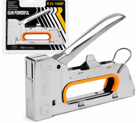 GUN POWERFUL R23-1008F ( METAL ) ( MOBİLYA ) ZIMBA MAKİNESİ ( NO-13 / 4-6-8MM )*60