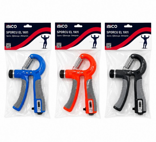 İBİCO İ19-020 EGZERSİZ YAYI ( AYARLI & SAYAÇLI ) EL YAYI ( 5-60KG DİRENÇ )*12X15