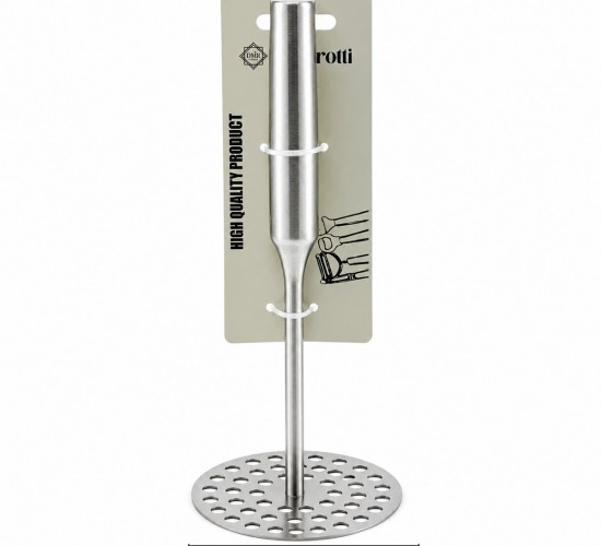 BAROTTİ DMR-10199 ( YUVARLAK ) ( ÇAP : 8CM ) ( METAL SAPLI = 11.5CM ) ( METAL ) PATATES EZİCİ ( TOPLAM UZUNLUK : 26.5CM )*144