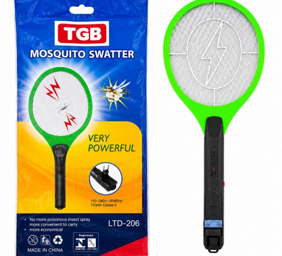 TGB-8097 LTD-206 ( RAKET MODELİ ) ( FİŞ SARJLI ) ELEKTRONİK SİNEK ÖLDÜRÜCÜ CIZ MAKİNE*60
