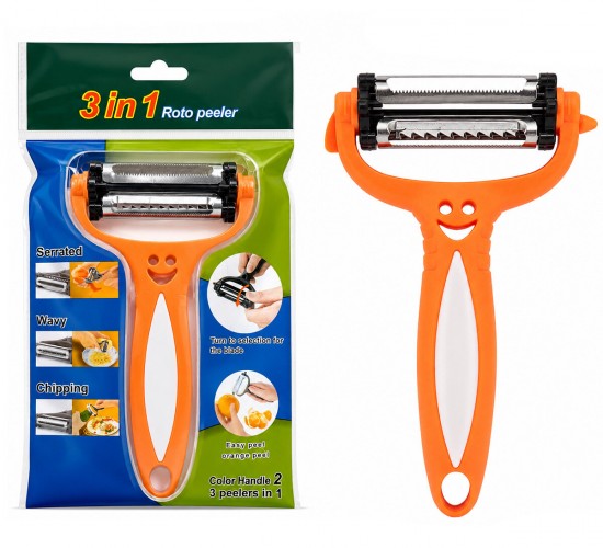 İBİCO İ22-466 ( 3İN1 = 360° BAŞLI ) ( METAL ) SOYACAK ( GÜLENYÜZ EMOJİLİ RENKLİ PLASTİK SAP )*480