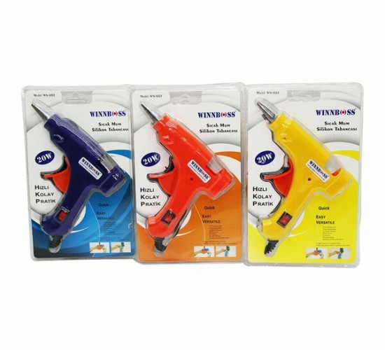 WINNBOSS WN-1022 ( 20W ) ( ANAHTARLI ) ( SICAK ) MUM SİLİKON TABANCASI