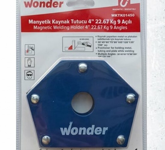 Wonder Manyetik Kaynak Tutucu 4'' 22,67 Kg 9 Açılı