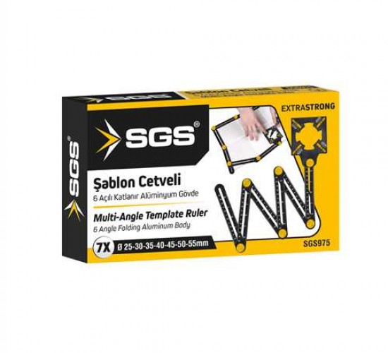 SGS 6 AÇILI KATLANIR POZİSYON CETVELİ AYARLI SGS975