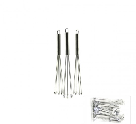 İBİCO İ22-358 ( 8-BONCUK UÇLU ) METAL ÇIRPICI ( KROM SAP ) ( UÇLARI=İT TOPLA & ÇEK AÇ ) ( UÇ=13.5CM& SAP:11.5CM )*12X20