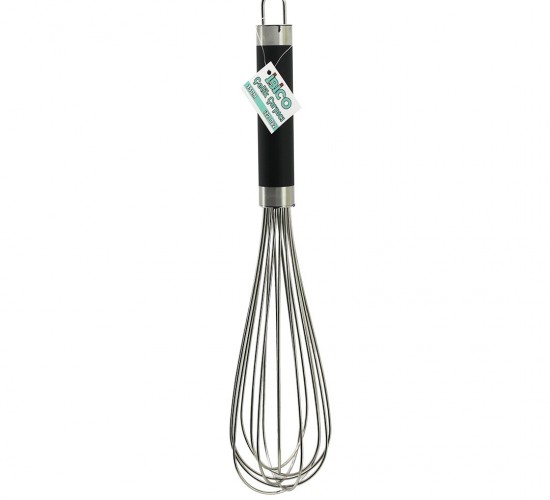 İBİCO İ22-062 ( 35CM ) ( LÜX & KALIN ) ( SİYAH SİLİKON KAPLI KROM SAP ) ÇELİK METAL ÇIRPICI ( ÇIRPICI: 21.5CM + SAP: 13.5CM )*12X10