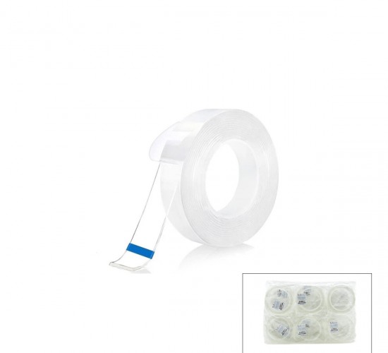 İBİCO İ13-087 ( 3CMX2MT ) ( NANO BANT ) ŞEFFAF ÇİFT TARAFLI ( BANDI )*12X12
