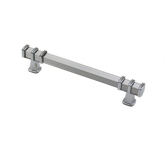 İBİCO-969 ( 12.8CM ) ( YÜZÜK KROM & KULP KROM ) ( KARE ) ÇEKMECE KULP*10X5