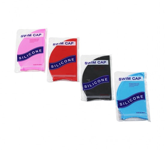 İBİCO İ19-027 ( RENKLİ = TEK RENK ) SWIM CAP HAVUZ YÜZME BONESİ SİLİKON & LATEKS*12X33