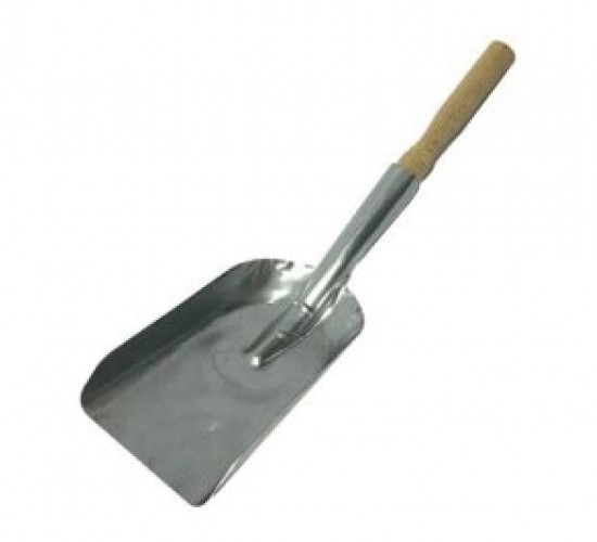 KRT-1070 ( KÜÇÜK & DAR= 10X19CM ) ( GALVANİZ METAL ) SOBA KÜREK ( AHŞAP SAPLI=29CM )*50