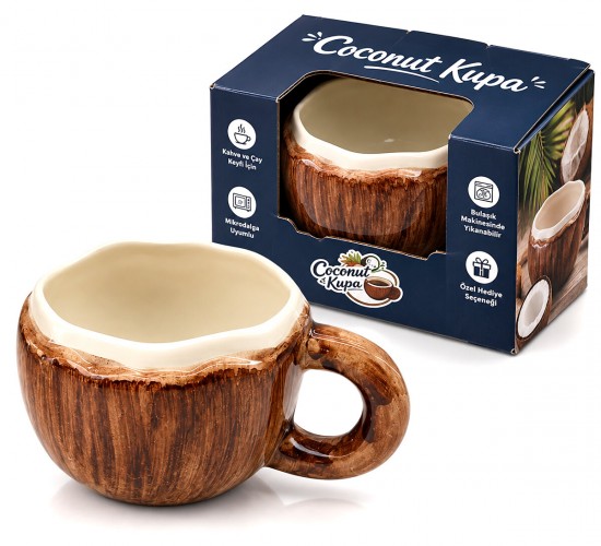 YAKUT-6066 ( COCONUT ) SERAMİK KUPA BARDAK*34=K