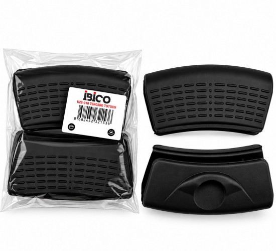 İBİCO K22-018 ( 2PCS ) ( SİYAH ) SİLİKON TENCERE TUTUCU ( TUTAMAÇ )*24X10