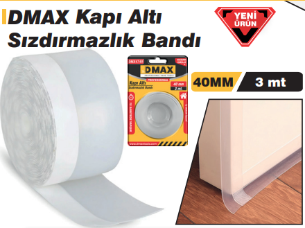 Dmax Kapı Altı Sızdırmazlık Bandı 40 mmx3 Metre DMX4749