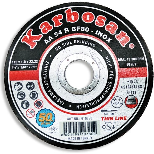 KARBOSAN İNOX THINLINE KESİCİ 115*1.0X22 (910380)*25X