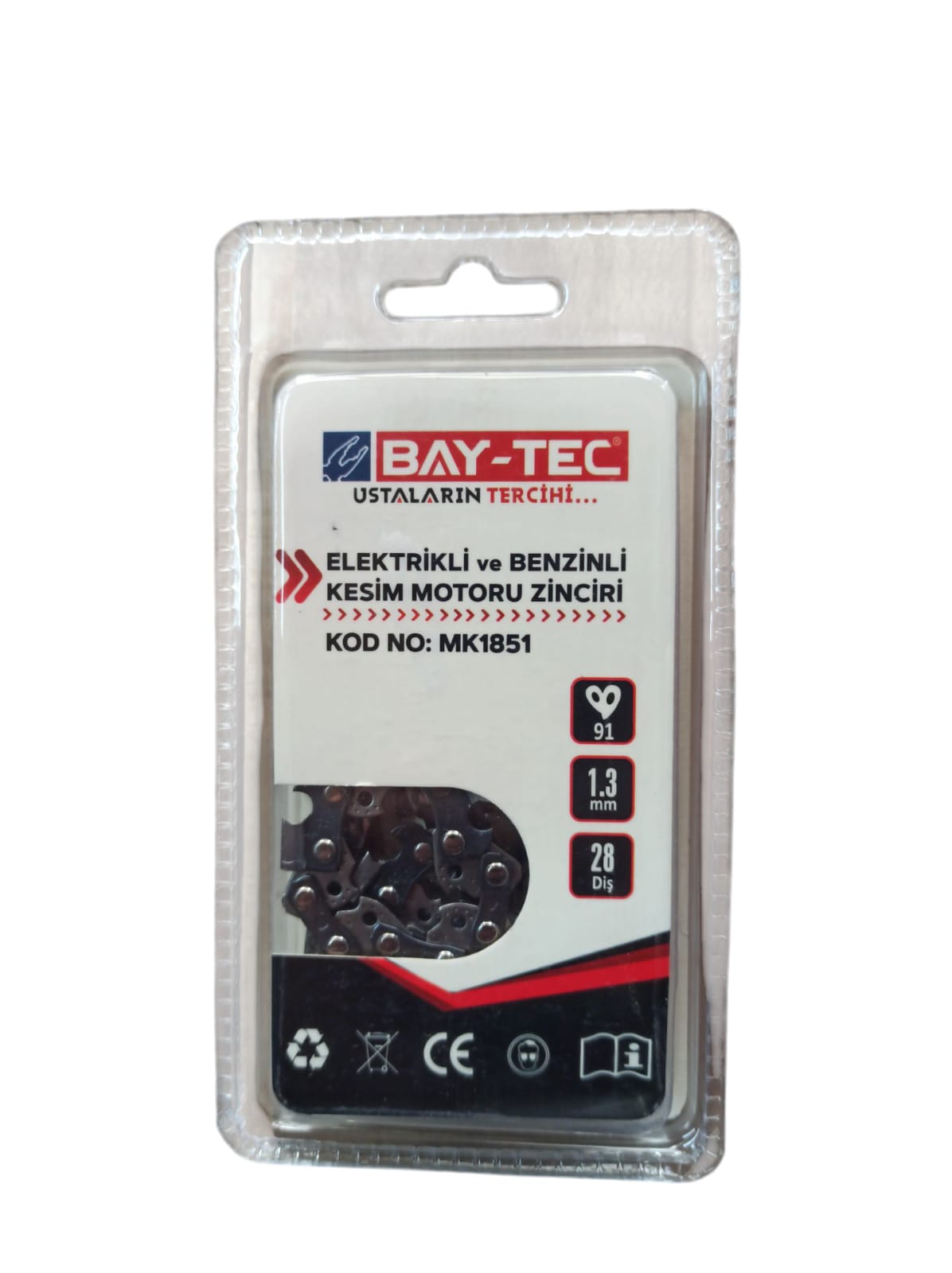 BAYTEC ELEKTRİKLİ VE BENZİNLİ MOTORU ZİNCİRİ 28 MK1851