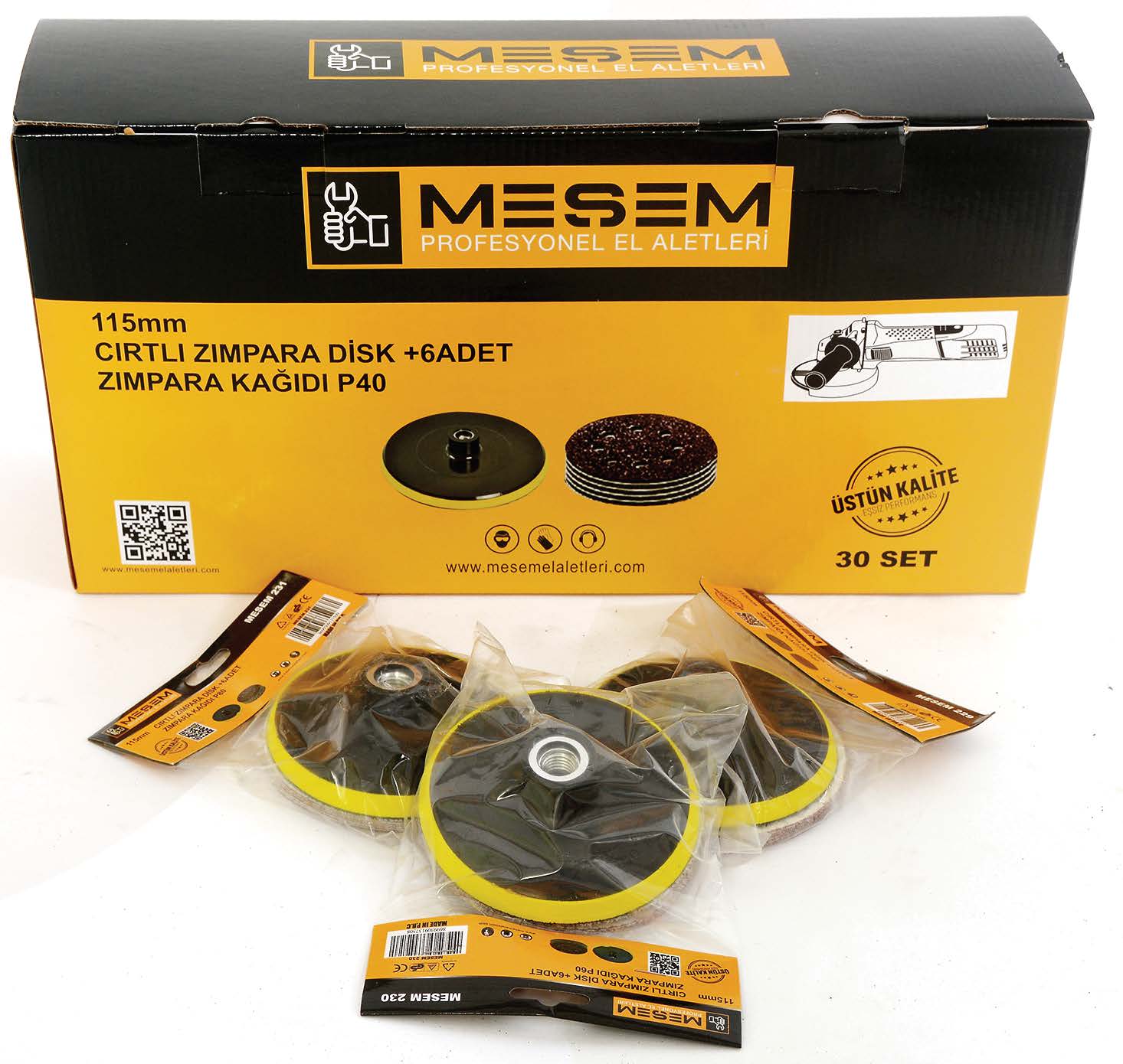 MEŞEM CIRTLI ZIMPARA (6 YEDEKLİ) 115MM 60P KUM 230