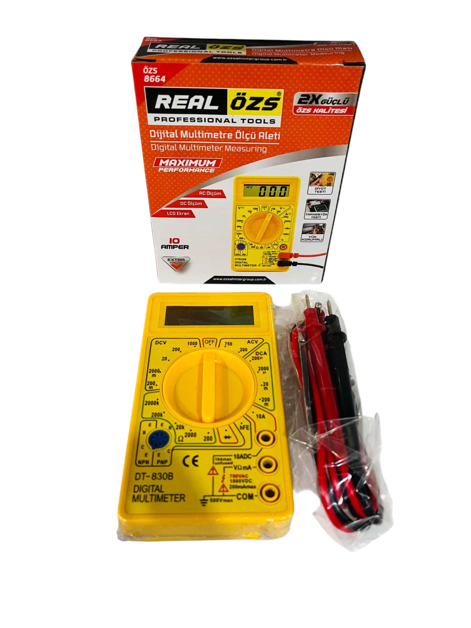 Real Özs Dijital Multimetre Ölçü Aleti OZS-8664