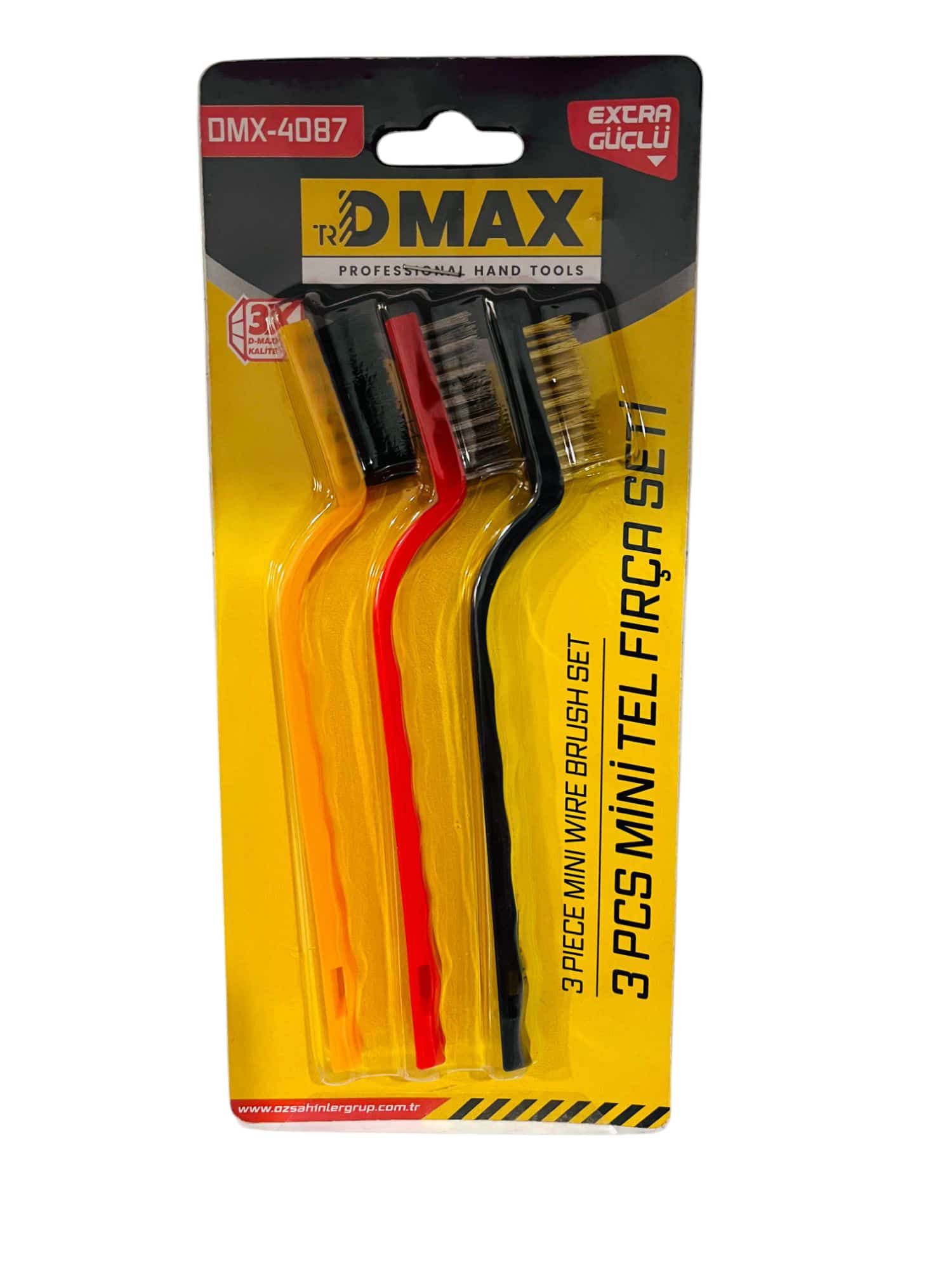 Dmax Mini Tel Fırça Seti 3 Parça 7 Inch DMX4087