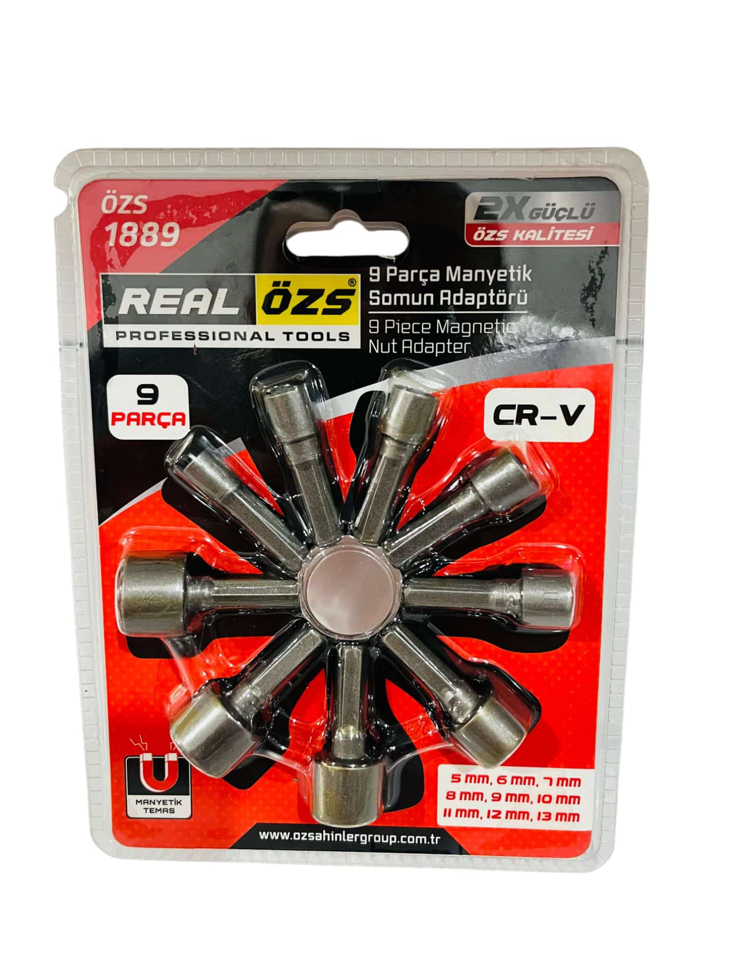 MANYETİK SOMUN ADAPTÖR SETİ 9 PCS 4070-1889*25X